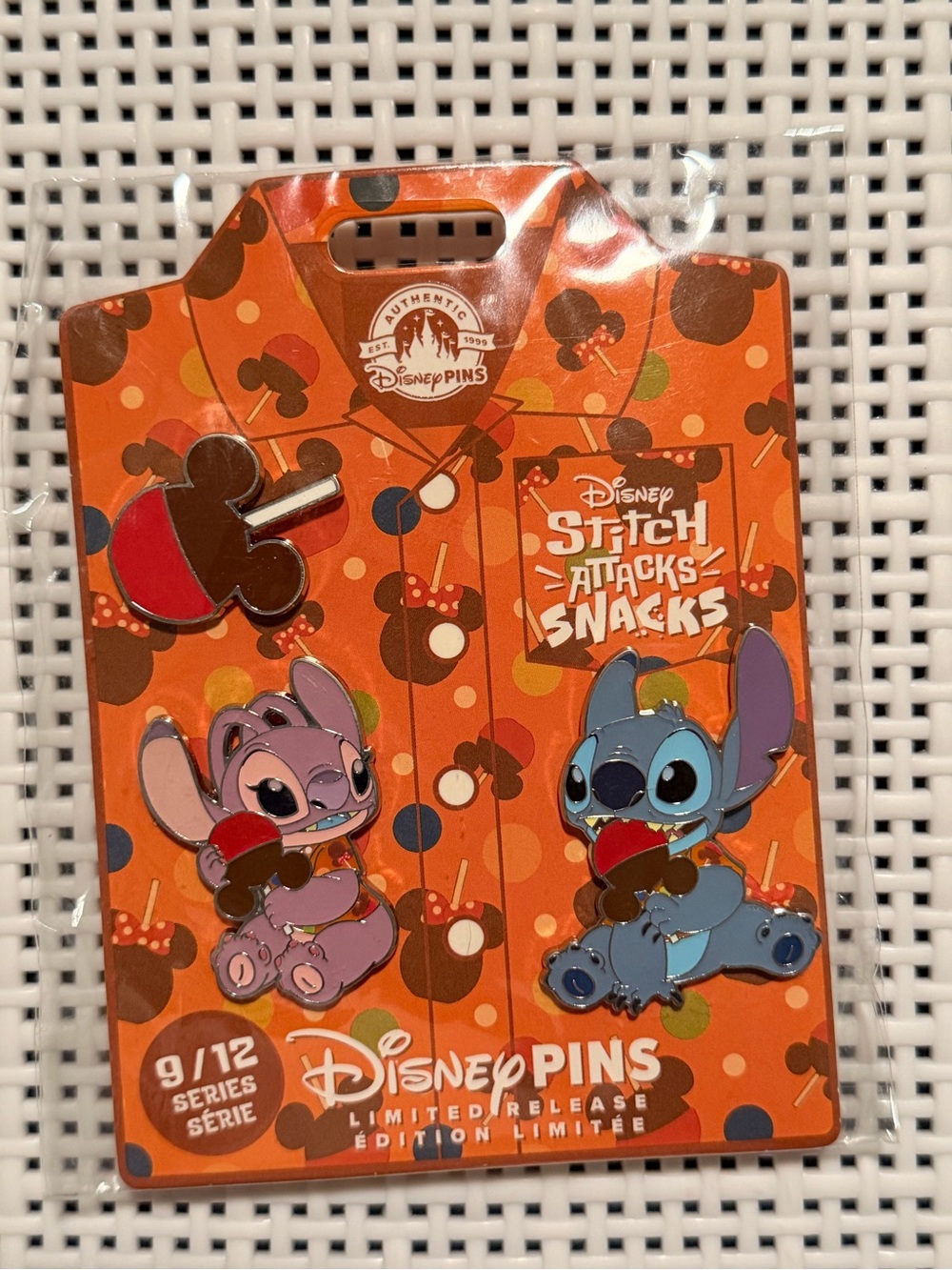 Stitch Attacks Snack Pin Set #9 out of 12 Candy Apple/September